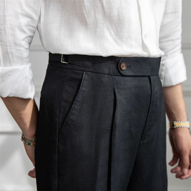 St. Barts | Pantalons en Lin avec Pinces