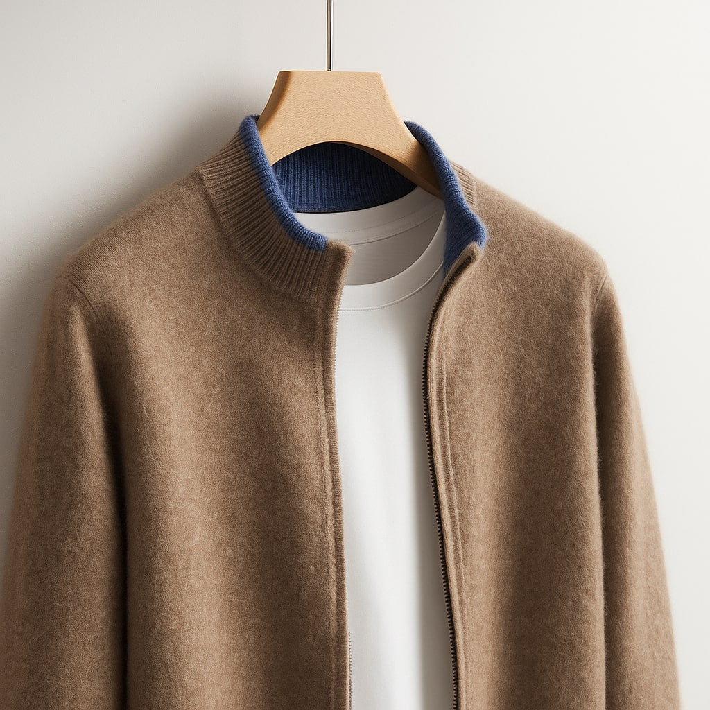 DUMONT LYON | VESTE EN MAILLE AVEC ZIP