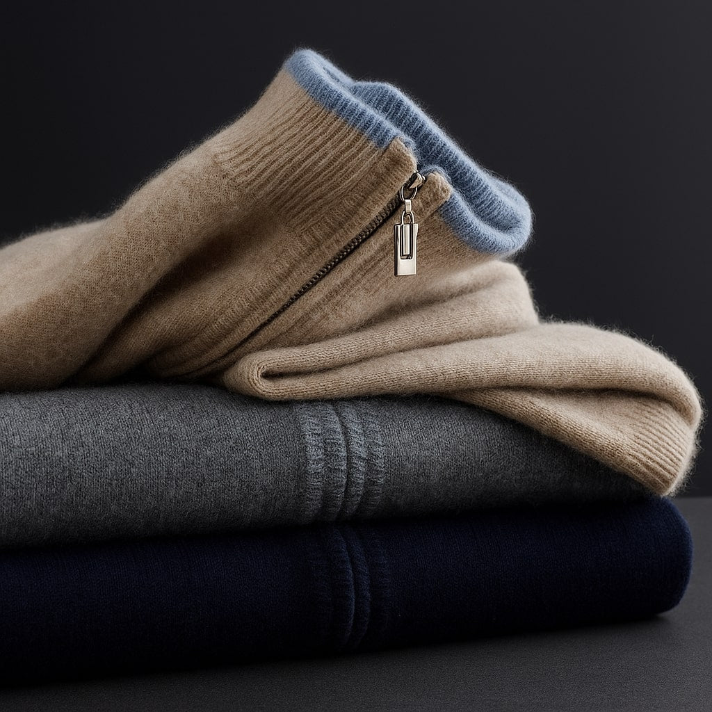 DUMONT LYON | VESTE EN MAILLE AVEC ZIP