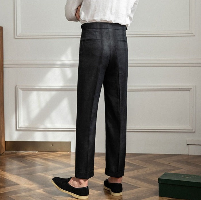 St. Barts | Pantalons en Lin avec Pinces