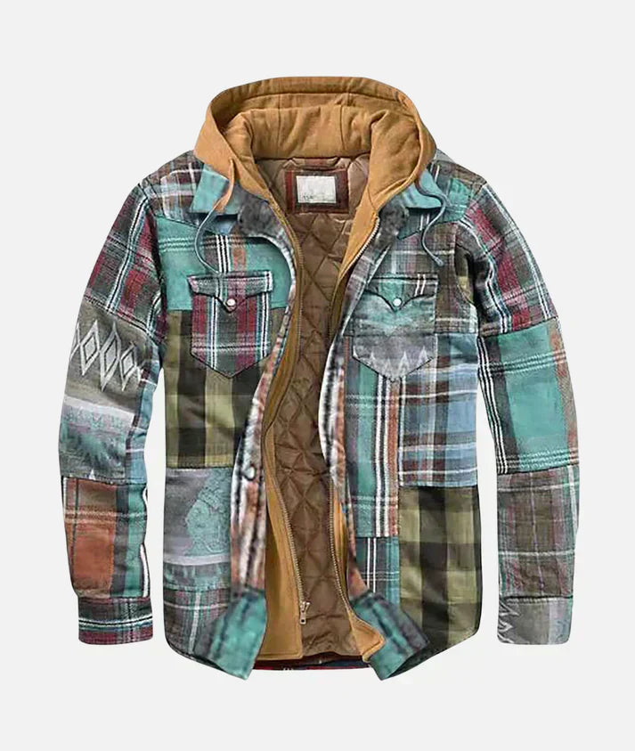 DUMONT LYON | VESTE PATCHWORK À CARREAUX