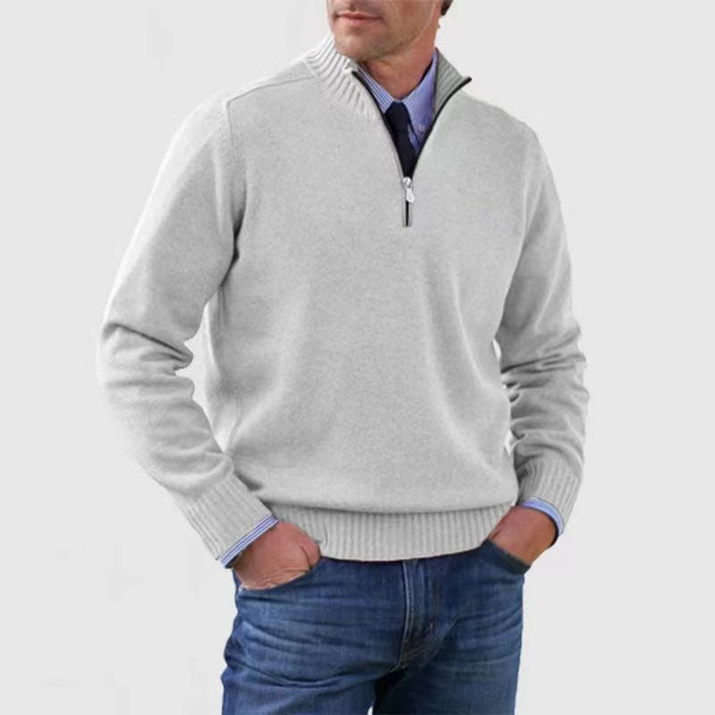 DUMONT LYON | PULL ÉLÉGANT HOMME À MI-ZIP