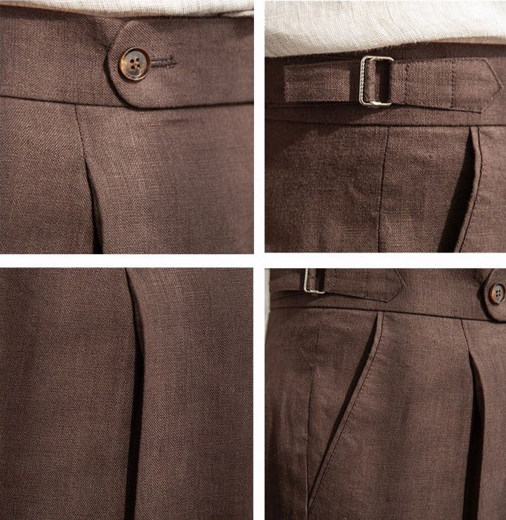 St. Barts | Pantalons en Lin avec Pinces