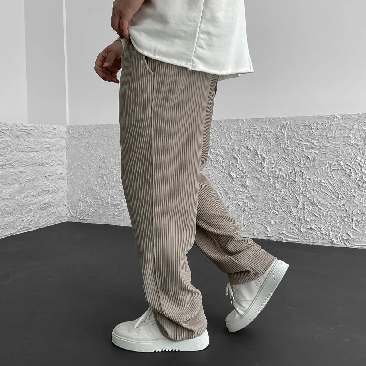 DUMONT LYON | PANTALON EN MAILLE CÔTELÉE