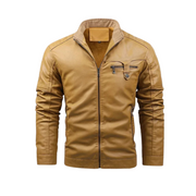 DUMONT LYON | VESTE EN CUIR DOUBLÉE DE POLAIRE RÉTRO