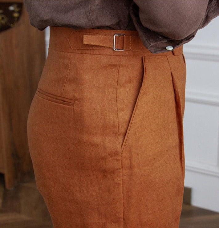 St. Barts | Pantalons en Lin avec Pinces