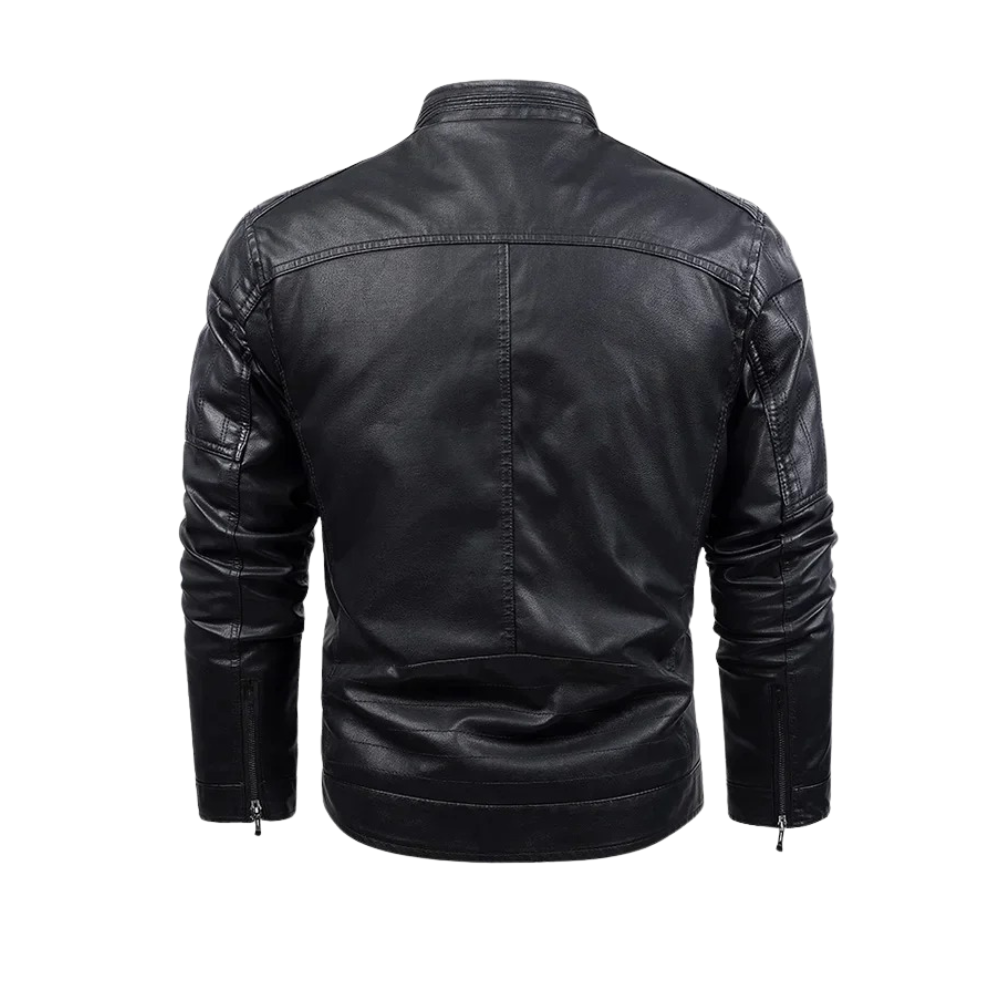 DUMONT LYON | VESTE EN CUIR DOUBLÉE DE POLAIRE RÉTRO