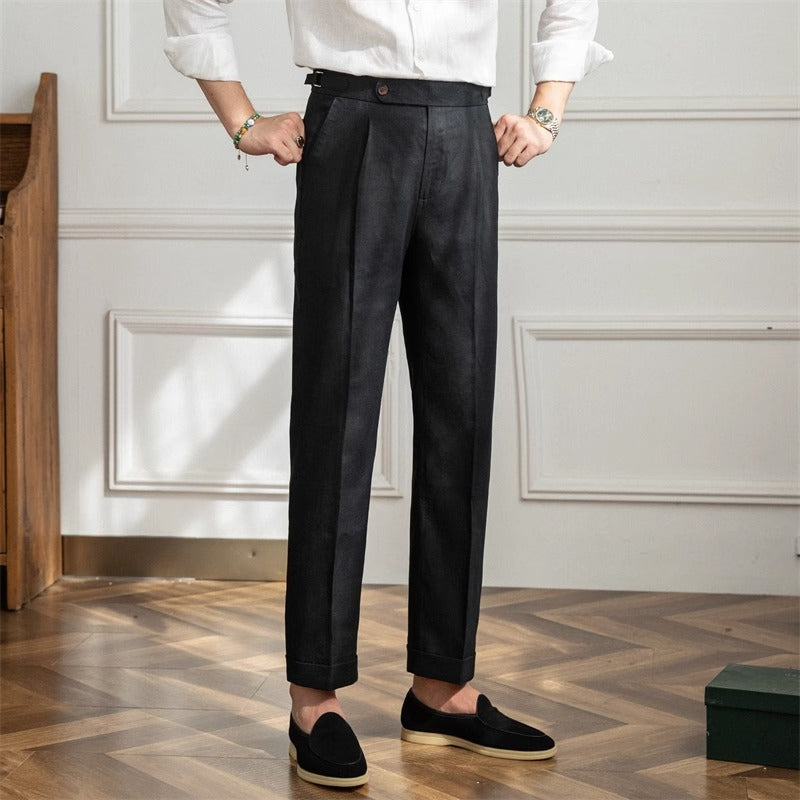 St. Barts | Pantalons en Lin avec Pinces