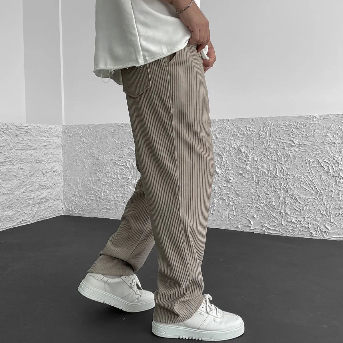 DUMONT LYON | PANTALON EN MAILLE CÔTELÉE