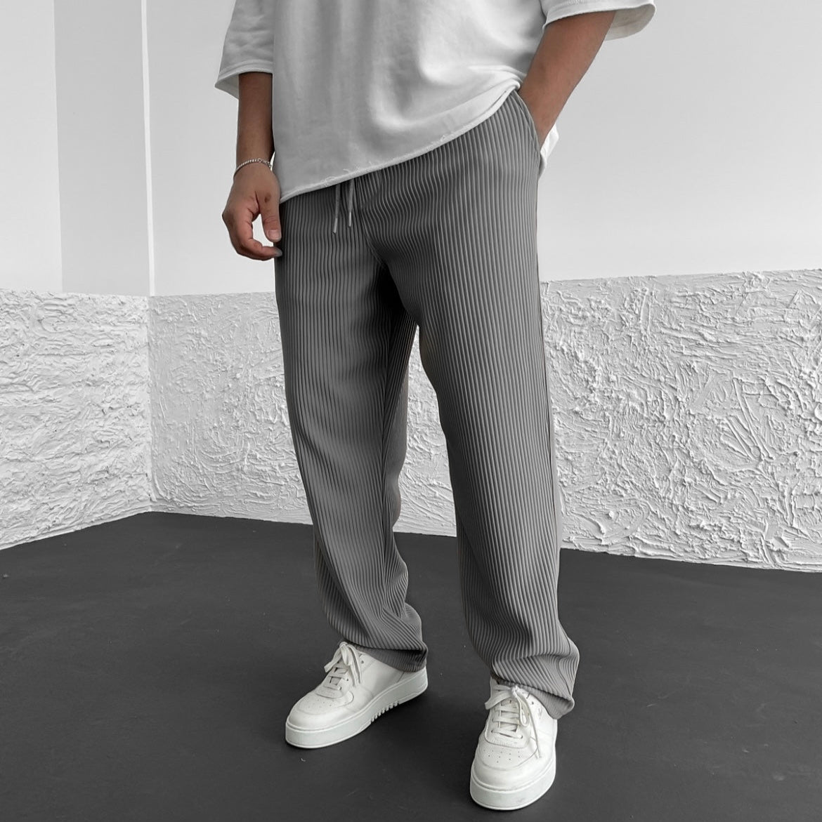 DUMONT LYON | PANTALON EN MAILLE CÔTELÉE