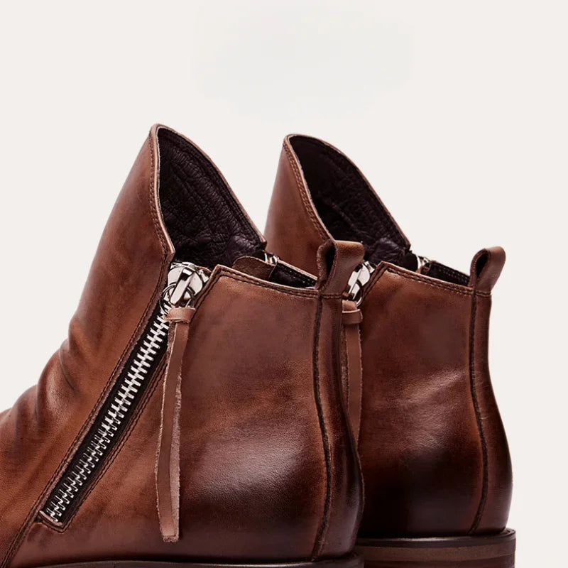 DUMONT LYON | BOTTES EN CUIR ROYAL