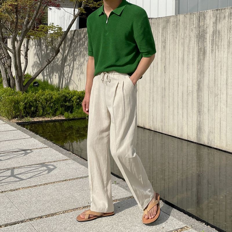 Kyoto | Pantalons en Lin avec Cordon