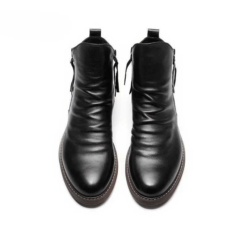 DUMONT LYON | BOTTES EN CUIR ROYAL