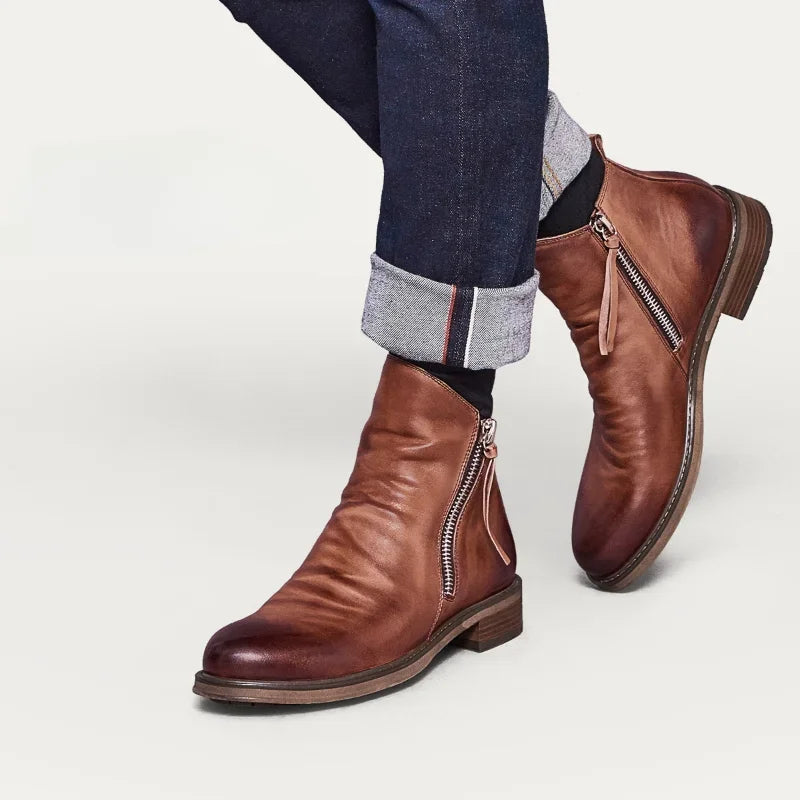 DUMONT LYON | BOTTES EN CUIR ROYAL