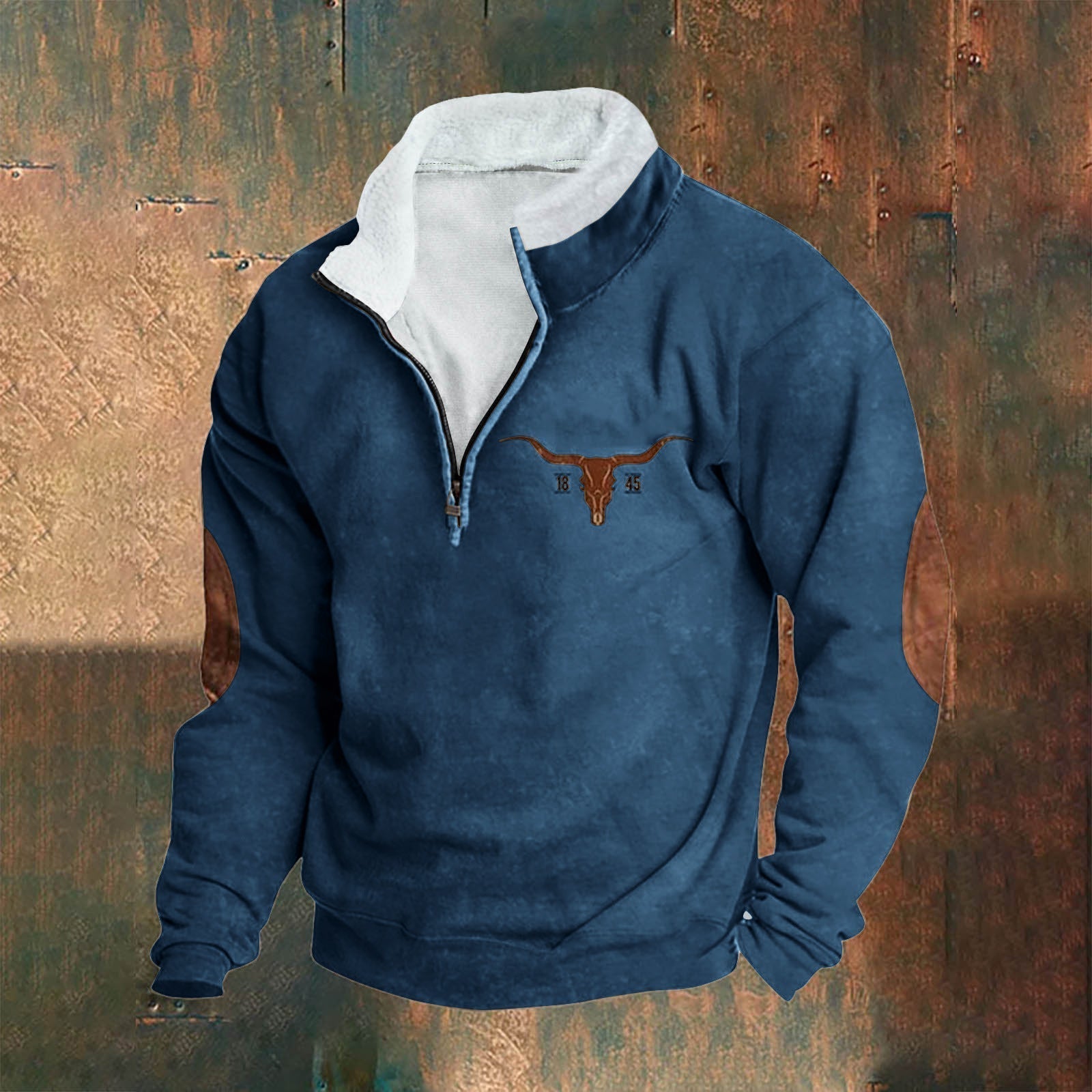 DUMONT LYON | PULL AVEC ZIP À QUARTS DE TENDANCE