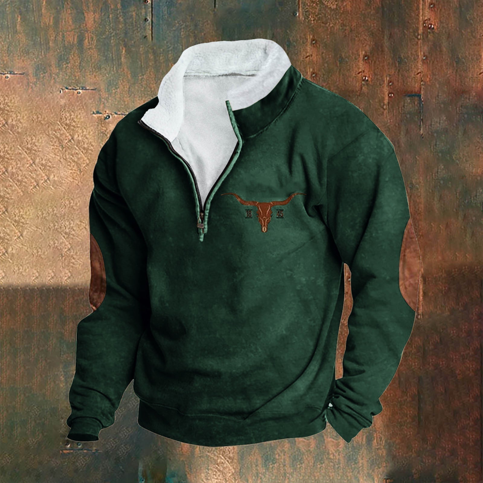 DUMONT LYON | PULL AVEC ZIP À QUARTS DE TENDANCE