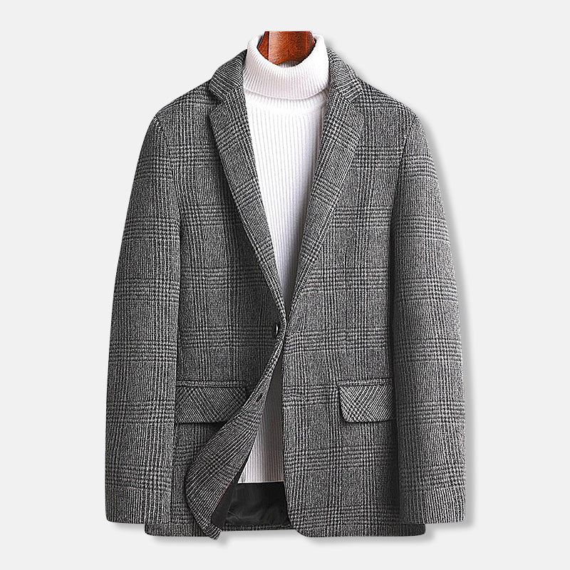 Alban | Veste à Carreaux en Mélange de Laine