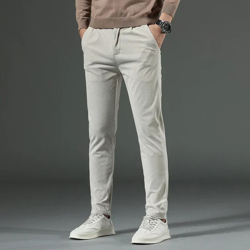 Ettore | Pantalons en Velours Élastique