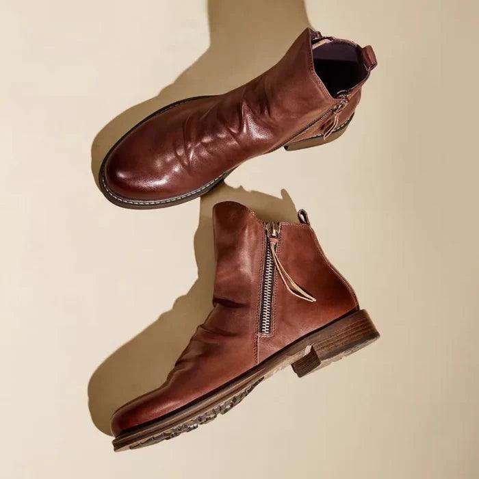 DUMONT LYON | BOTTES EN CUIR ROYAL