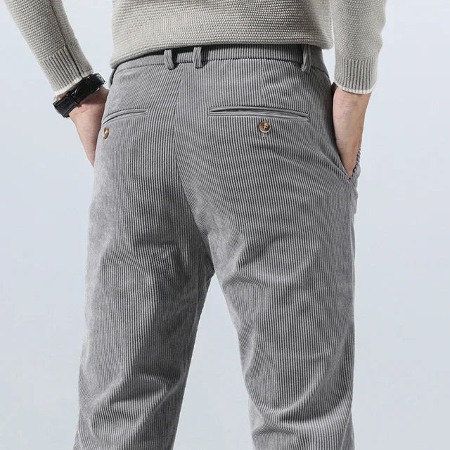 Ettore | Pantalons en Velours Élastique