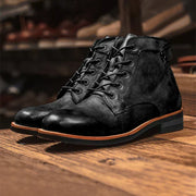 DUMONT LYON | BOTTES POUR HOMME À BOUT ROND RÉTRO