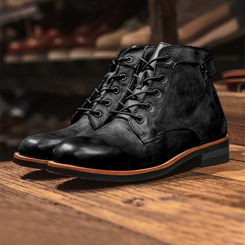 DUMONT LYON | BOTTES POUR HOMME À BOUT ROND RÉTRO
