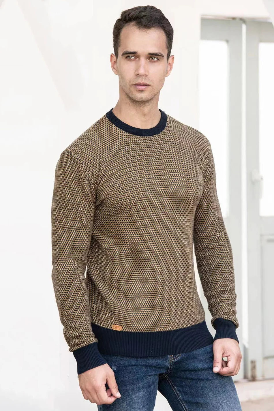 DUMONT LYON | PULL POUR HOMME À MOTIF À CARREAUX