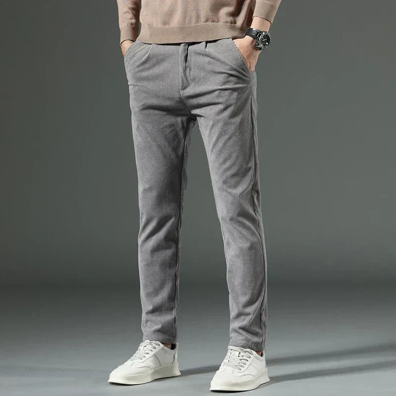 Ettore | Pantalons en Velours Élastique