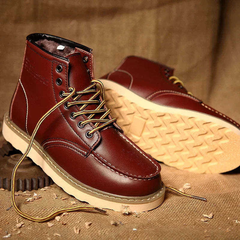 DUMONT LYON | BOTTES EN CUIR VÉRITABLE RÉTRO