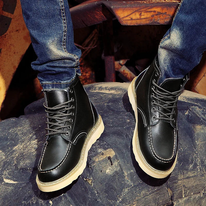 DUMONT LYON | BOTTES EN CUIR VÉRITABLE RÉTRO