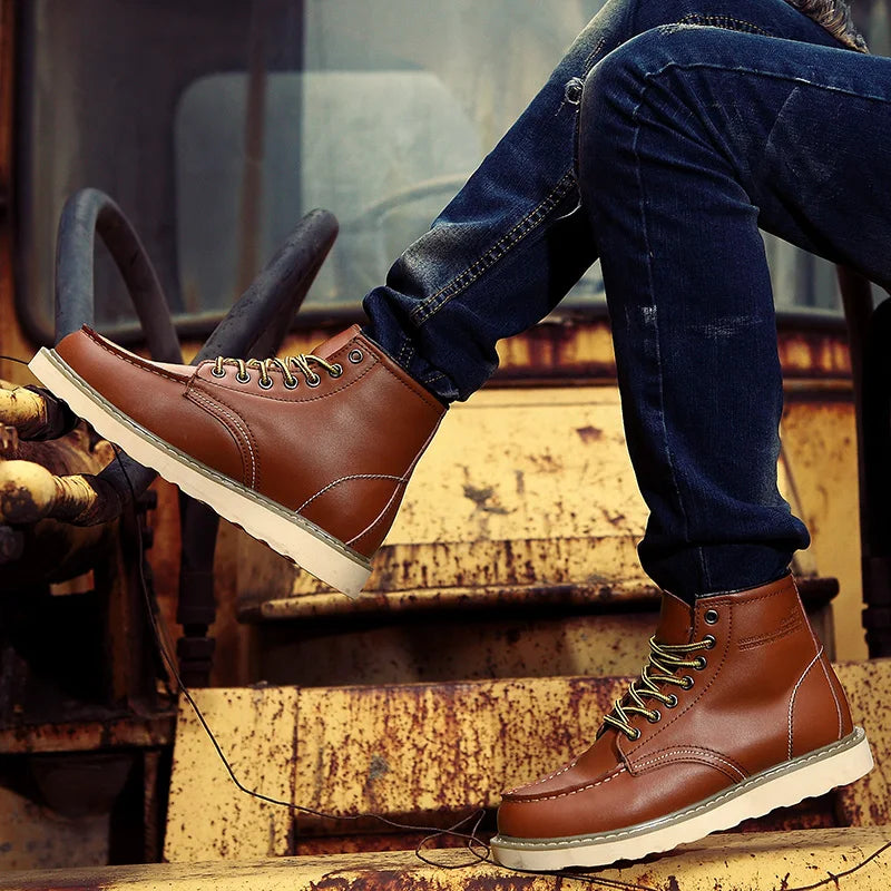 DUMONT LYON | BOTTES EN CUIR VÉRITABLE RÉTRO