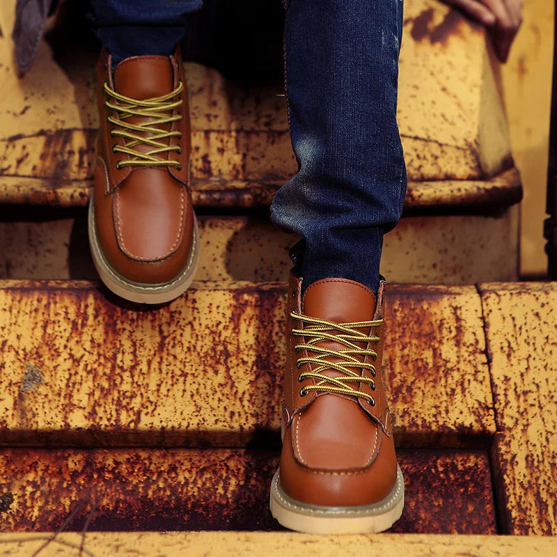 DUMONT LYON | BOTTES EN CUIR VÉRITABLE RÉTRO