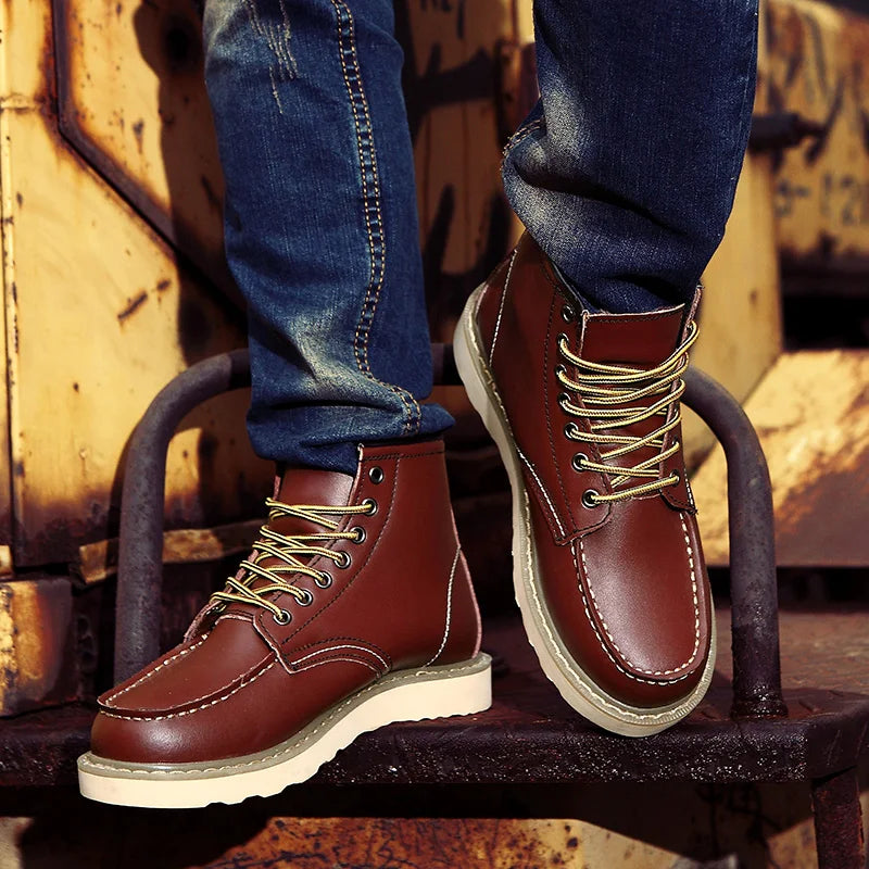 DUMONT LYON | BOTTES EN CUIR VÉRITABLE RÉTRO