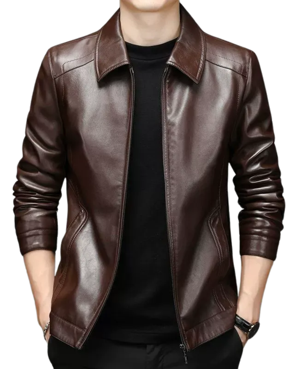 DUMONT LYON | VESTE EN CUIR DÉCONTRACTÉE POUR HOMME