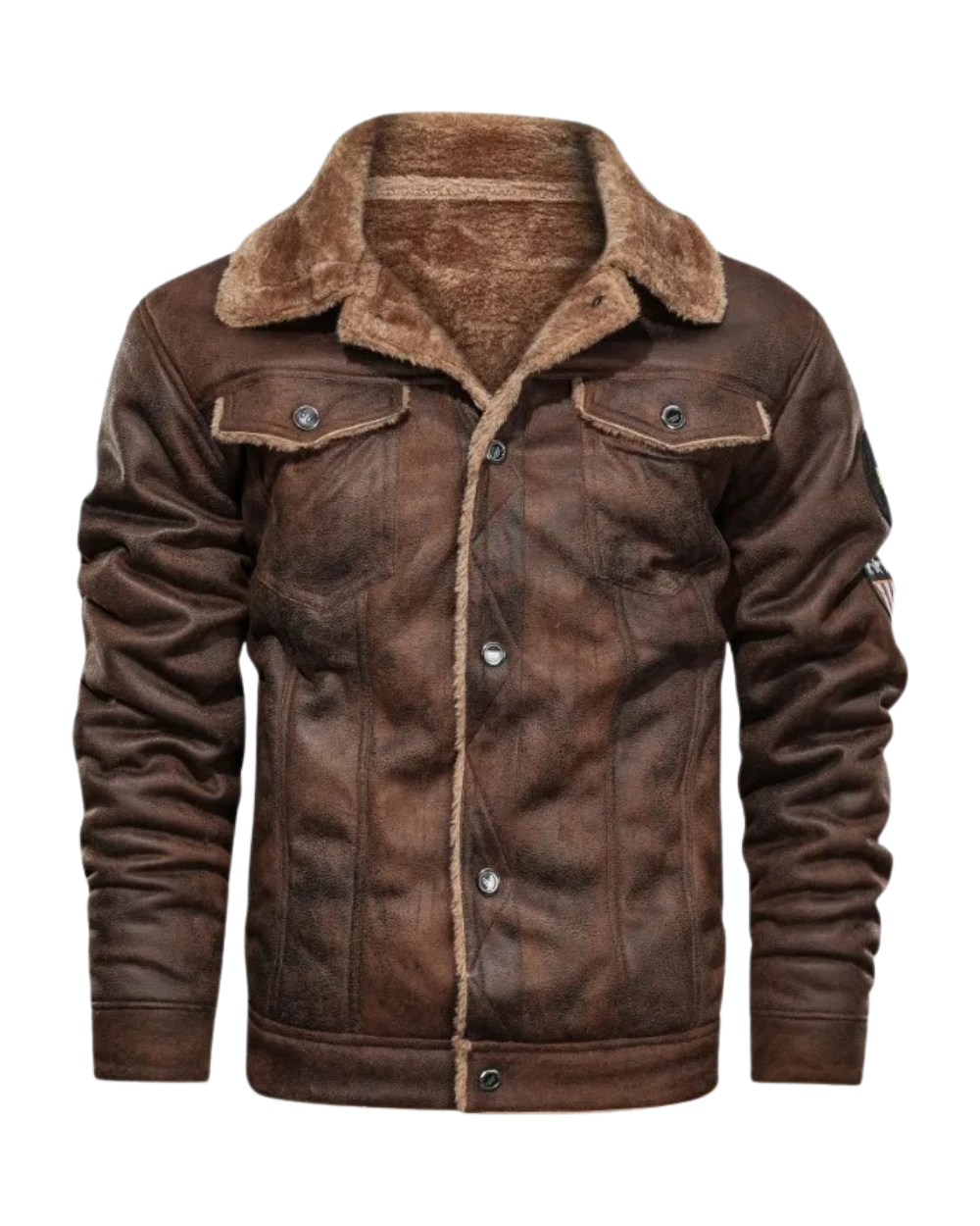 DUMONT LYON | VESTE EN CUIR EN POLAIRE ÉLÉGANTE ET CHAUDE