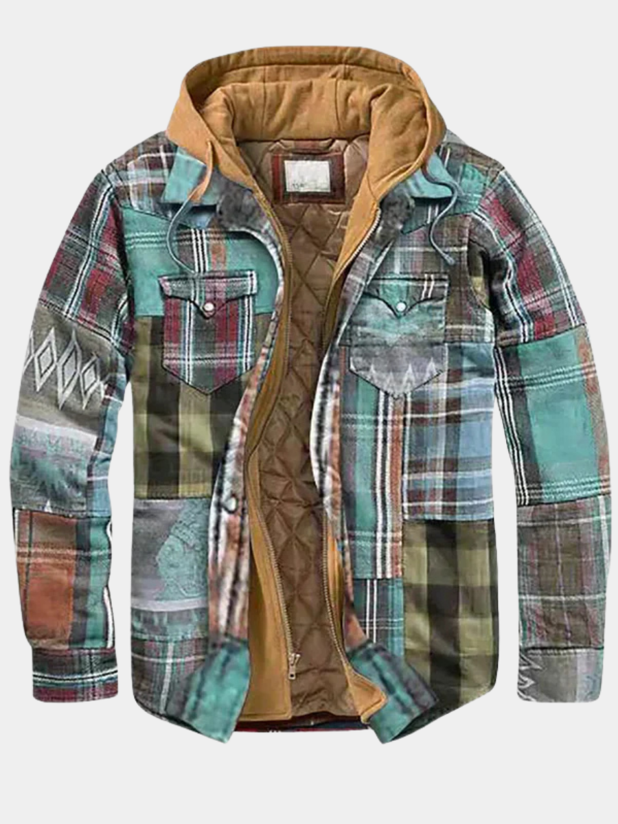DUMONT LYON | VESTE PATCHWORK À CARREAUX