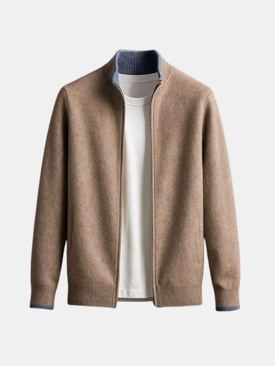 DUMONT LYON | VESTE EN MAILLE AVEC ZIP