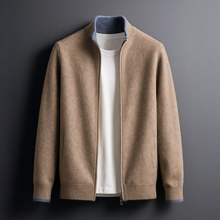 DUMONT LYON | VESTE EN MAILLE AVEC ZIP