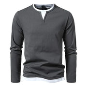 DUMONT LYON | T-SHIRT À MANCHES LONGUES EN COTON PEIGNÉ PREMIUM