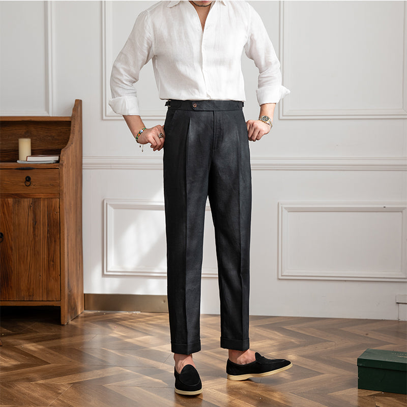St. Barts | Pantalons en Lin avec Pinces