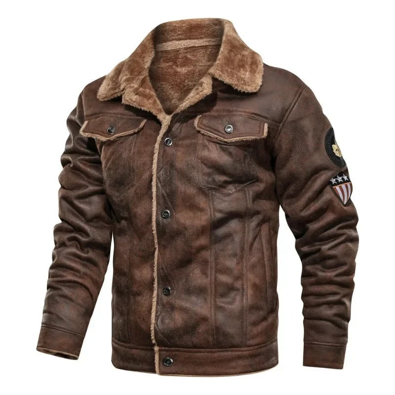 DUMONT LYON | VESTE EN CUIR EN POLAIRE ÉLÉGANTE ET CHAUDE