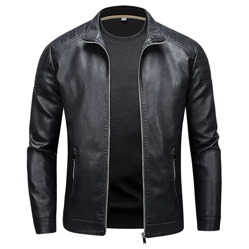 DUMONT LYON | VESTE EN CUIR AVEC COL