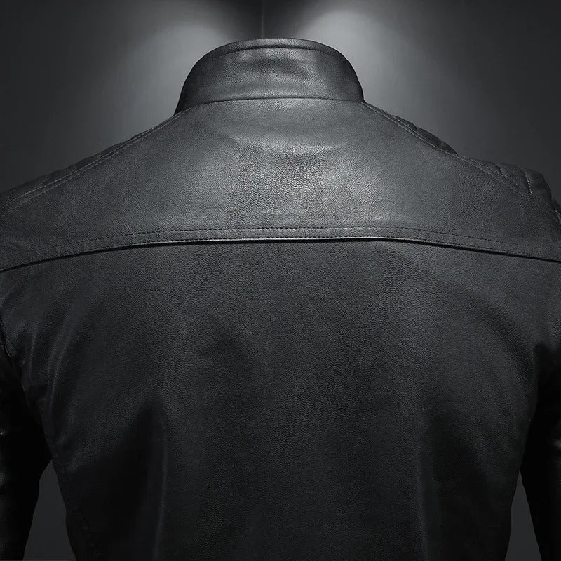 DUMONT LYON | VESTE EN CUIR AVEC COL