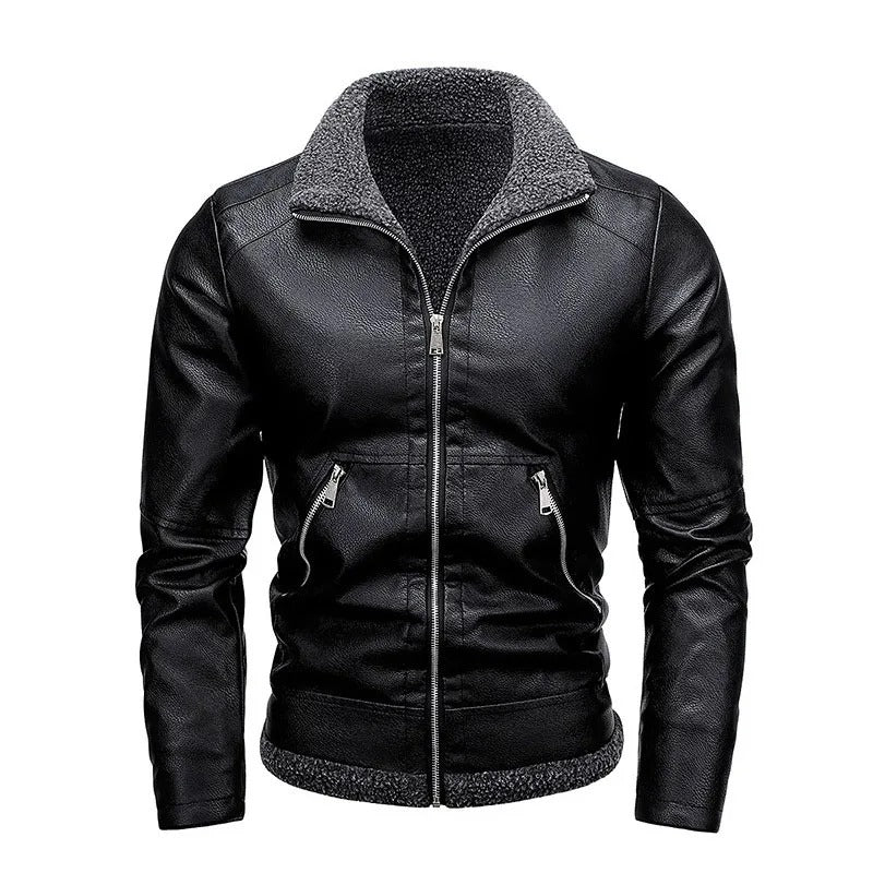 DUMONT LYON | VESTE EN CUIR ÉLÉGANTE EN POLAIRE