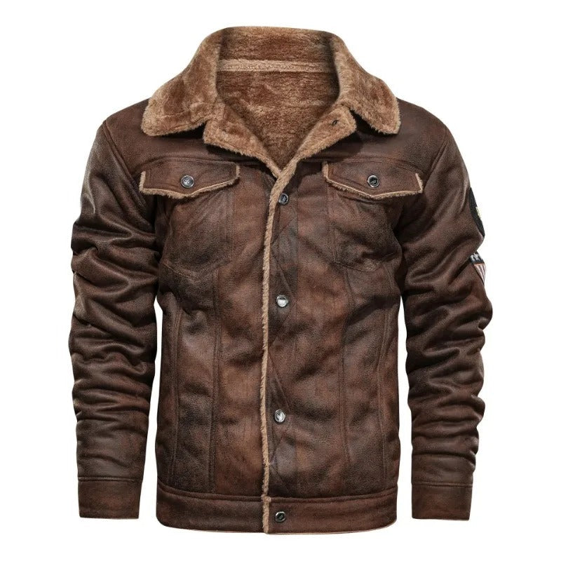 DUMONT LYON | VESTE EN CUIR EN POLAIRE ÉLÉGANTE ET CHAUDE