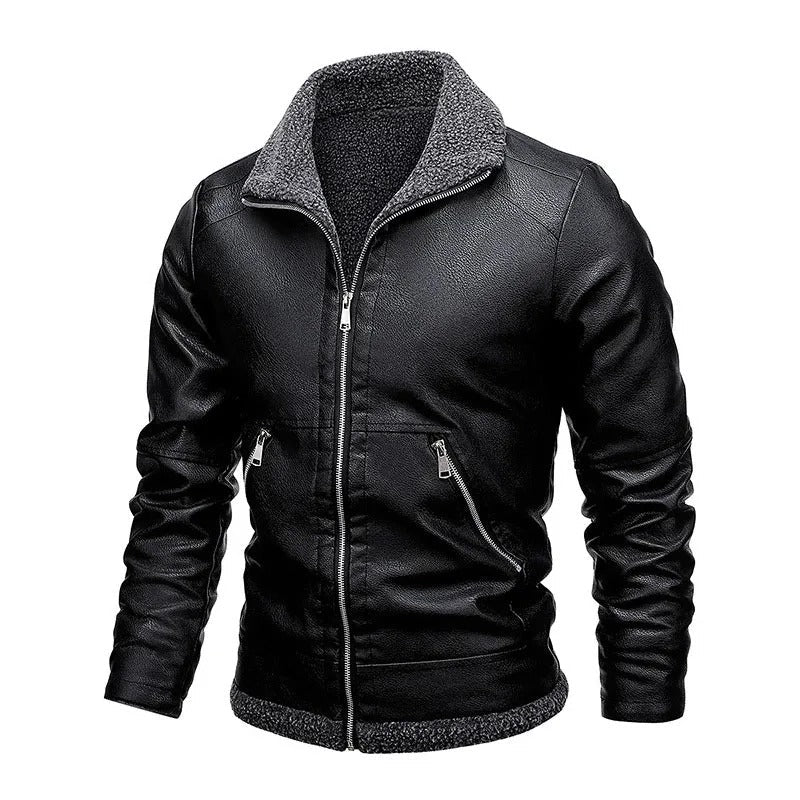 DUMONT LYON | VESTE EN CUIR ÉLÉGANTE EN POLAIRE