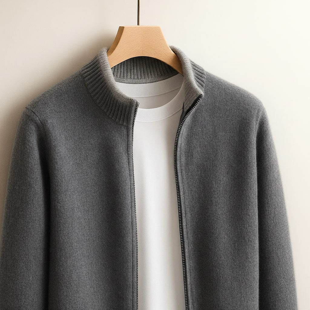 DUMONT LYON | VESTE EN MAILLE AVEC ZIP