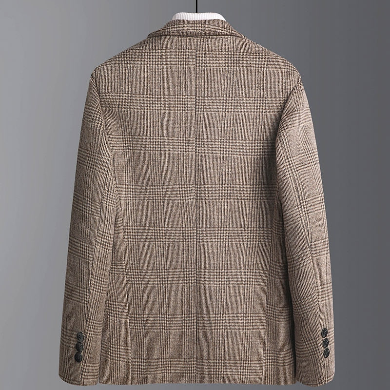 Alban | Veste à Carreaux en Mélange de Laine