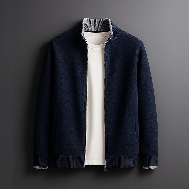 DUMONT LYON | VESTE EN MAILLE AVEC ZIP