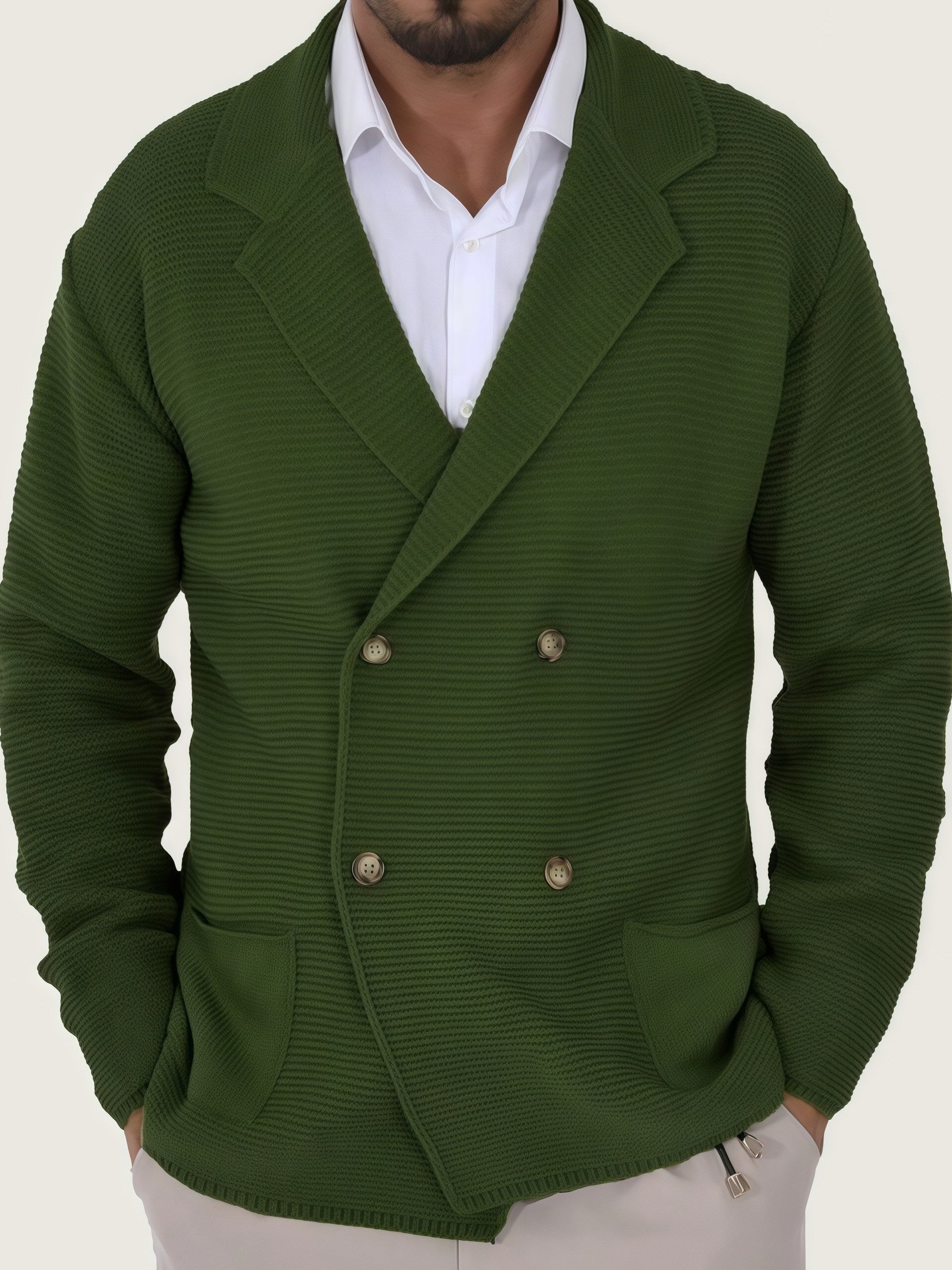 DUMONT LYON | CARDIGAN ÉLÉGANT EN LAINE POUR HOMME